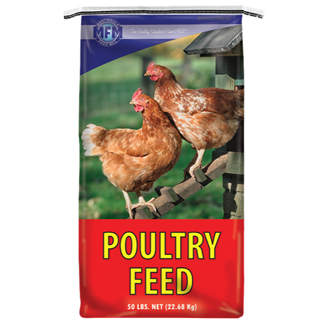 MFM 20% All-Poultry Grower/Breeder Pellet - Martindale Feed Mill. 50-lb bag.