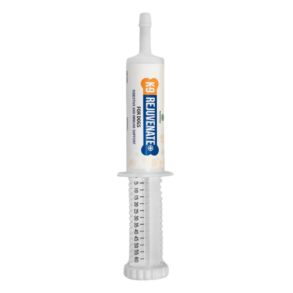 K-9 Rejuvenate+. White syringe 60cc