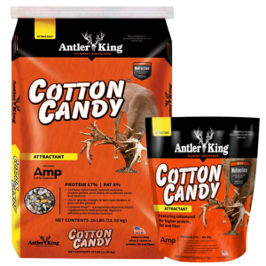 Antler King Cotton Candy. 20-lb and 5-lb bags shown.