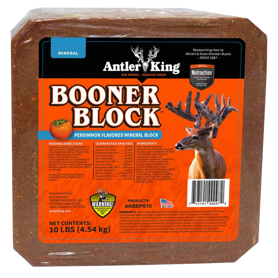 Antler King Persimmon Flavored Booner Block 10-lb