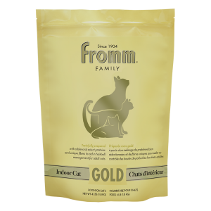 Fromm Indoor Cat Gold. Gold 4-lb bag.