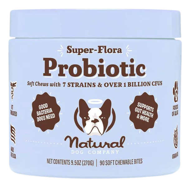 Natural Dog Company Super-Flora Probiotic Supplement