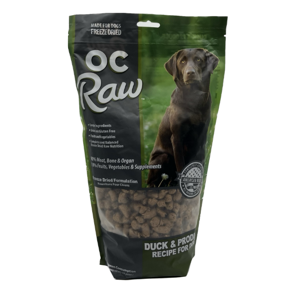 OC Raw Duck & Produce - 20 Oz Freeze Dried Meaty Rox