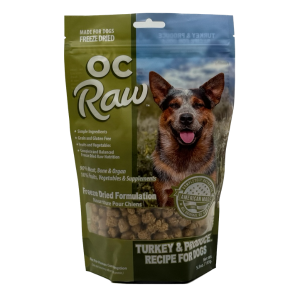 OC Raw Turkey & Produce - 5.5 Oz Freeze Dried Meaty Rox