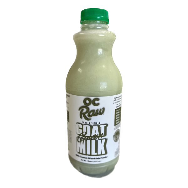 OC Raw Green Goat Milk. 1 Quart