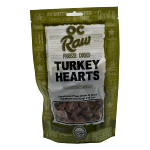 OC Raw Turkey Hearts – 4 oz Freeze Dried