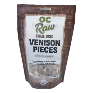 OC Raw Venison Pieces – 4 oz Freeze Dried