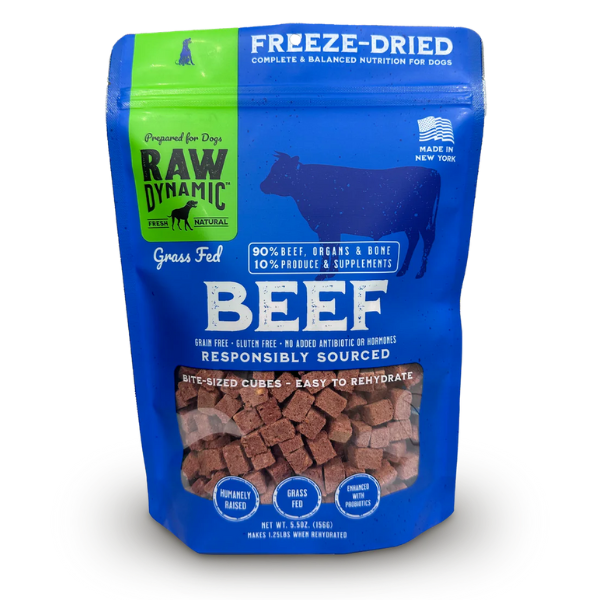 Raw Dynamic Freeze-Dried Beef Formula for Dogs