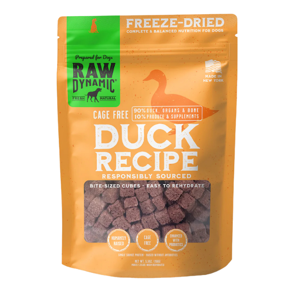 Raw Dynamic Freeze-Dried Raw Duck Formula for Dogs