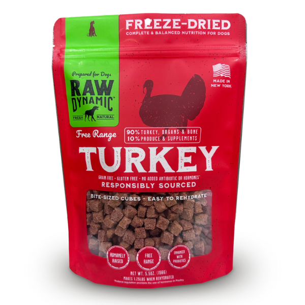 Raw Dynamic Frozen Raw Turkey Formula for Dogs