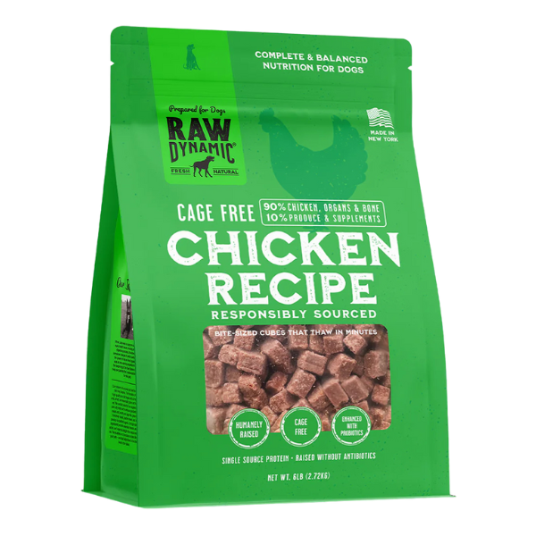 Raw Dynamic Frozen Raw Chicken Formula for Dogs