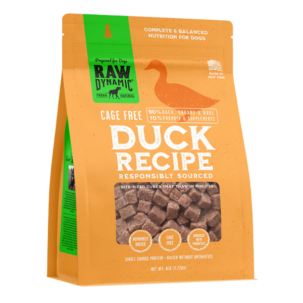 Raw Dynamic Frozen Raw Duck Formula for Dogs