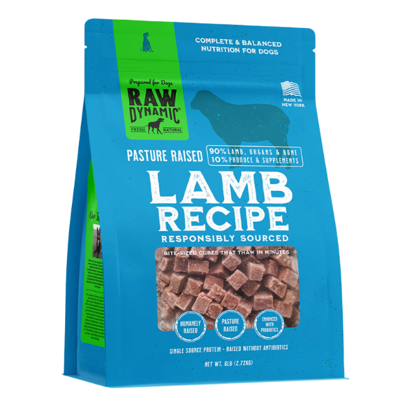 Raw Dynamic Frozen Raw Lamb Formula for Dogs