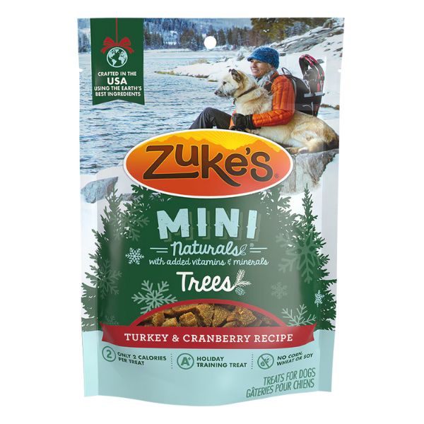 Zuke’s Mini Naturals Trees Turkey & Cranberry Recipe Dog Treats