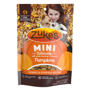 Zuke’s Mini Naturals Pumpkins Turkey & Pumpkin Recipe Dog Treats