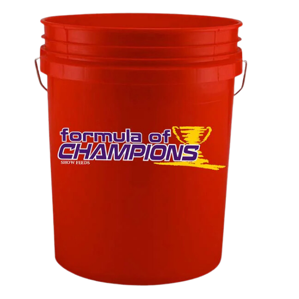 Formula Of Champions Moonshine® Cherry. Red 35-lb bucket.