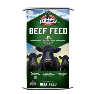 Generations™ 36% Start-to-Finish Dairy Beef Supplement. 50-lb green feed bag.