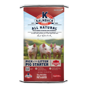 Kalmbach All Natural Pick of the Litter® Mini Pellet for Pigs. 50-lb bag.