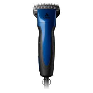 Andis Excel 5-Speed w/ Super Blocking Blade, blue.