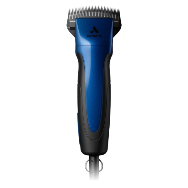 Andis Excel 5-Speed w/ Super Blocking Blade, blue.