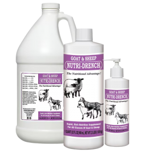 Bovidr Laboratories Nutri-Drench Goat & Sheep. Product size combo.