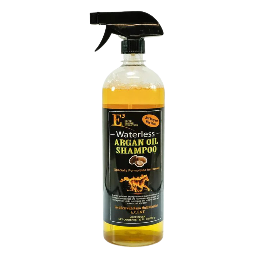 E3 Elite Equine Argon Waterless Horse Shampoo 32oz