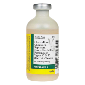 Ultrabac 7 Cattle and Sheep Vaccine. 10 dose.