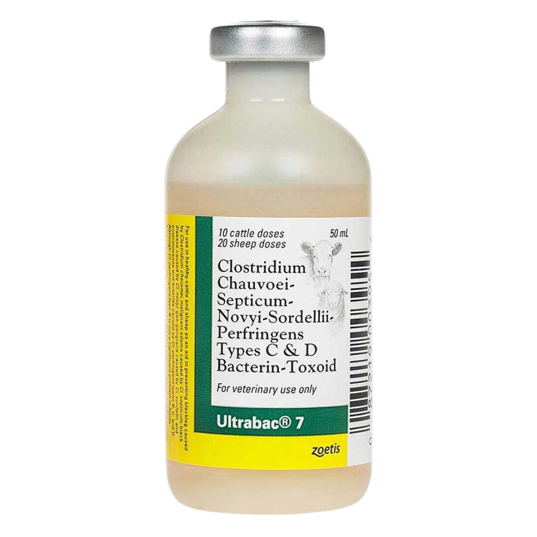 Ultrabac 7 Cattle and Sheep Vaccine. 10 dose.