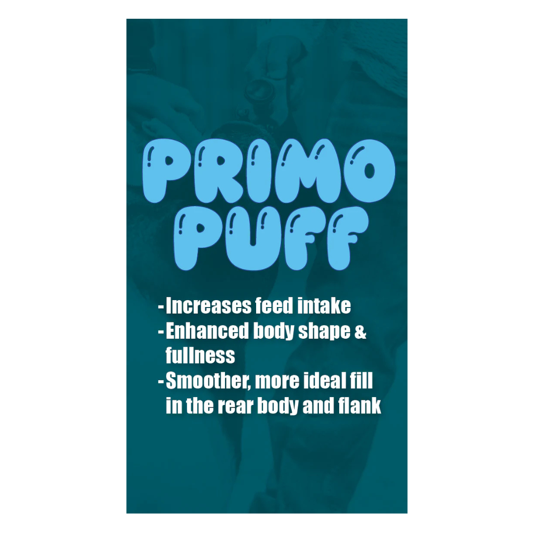 Primo Puff SW. Livestock supplement.