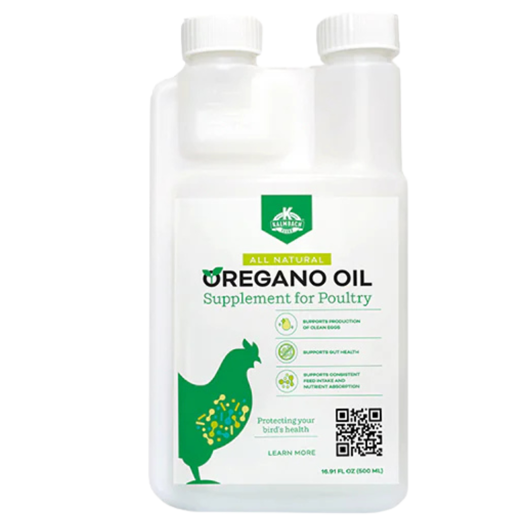 Kalmbach Oregano Oil Supplement for Poultry. 16oz.