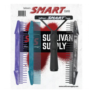 Sullivan’s Smart Comb Pack. Smart Comb Pack Contains: Black Handle, Teal Stimulator, Black Fluffer and Purple Fluffer.