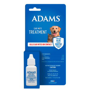 Adams Ear Mite Treatment. 0.50 fl. oz. bottle.