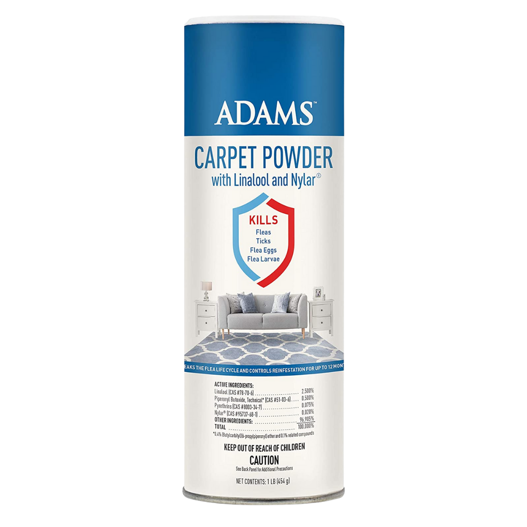 Adams Flea & Tick Carpet Powder with Nylar