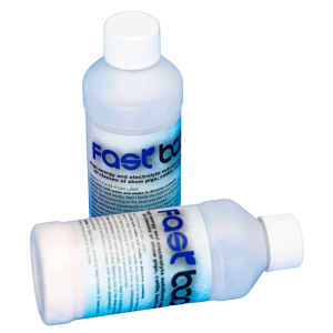 Fast Back show supplement in white bottles.