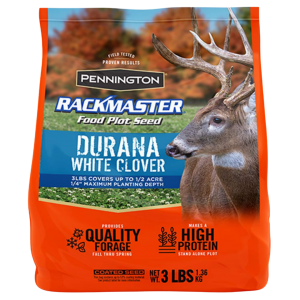 RACKMASTER Durana perennial white clover. 3-lb bag.