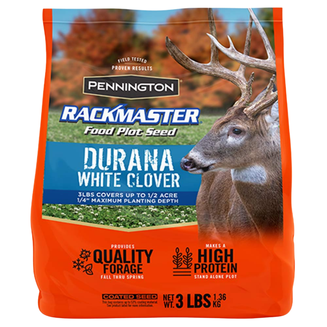 RACKMASTER Durana perennial white clover. 3-lb bag.
