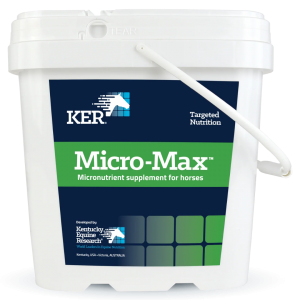 KER Micro-Max in white pail with blue and green label.