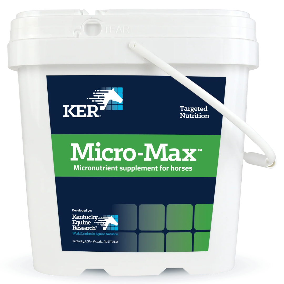 KER Micro-Max in white pail with blue and green label.