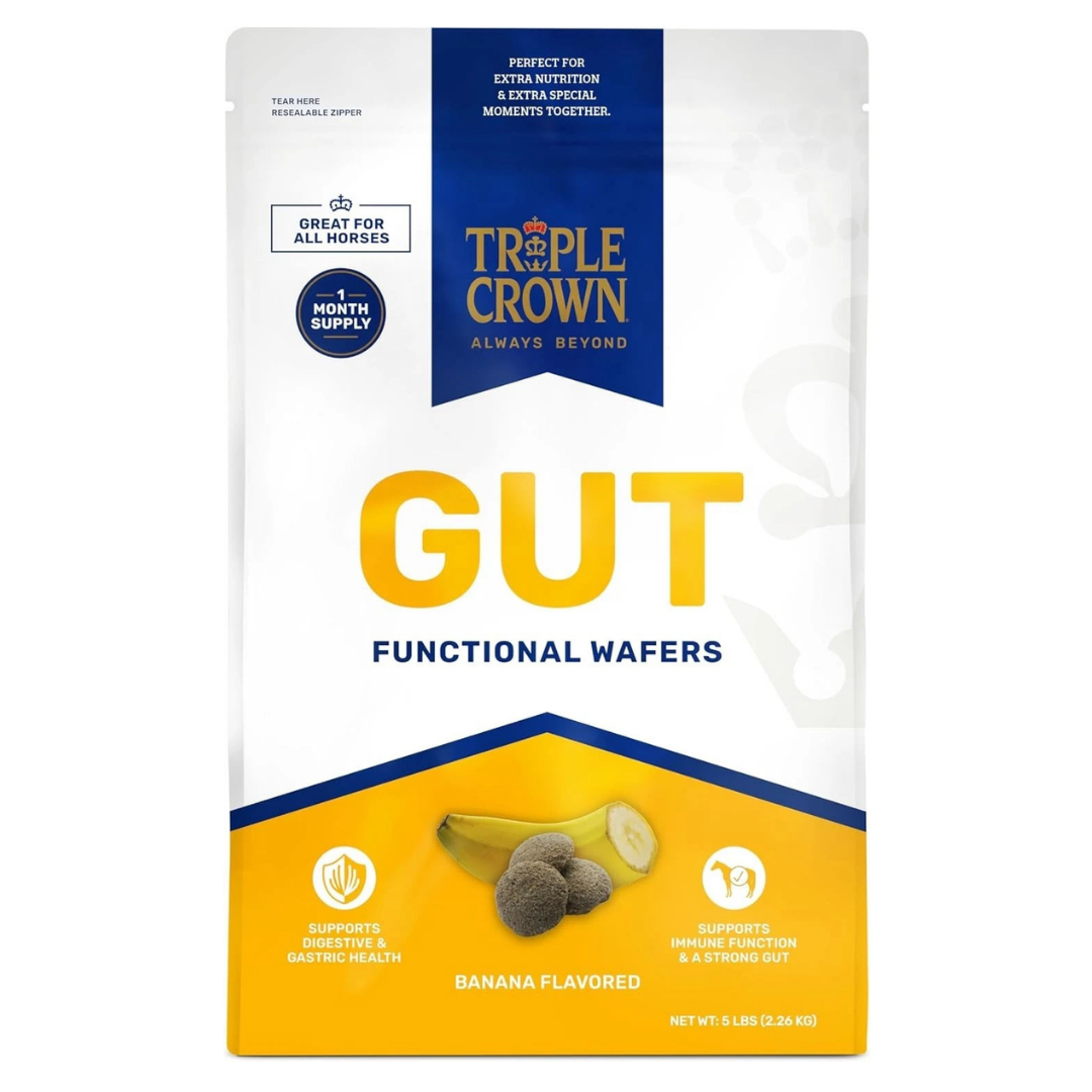 Triple Crown Gut Functional Wafers Horse Supplement, 5 lb. Bag