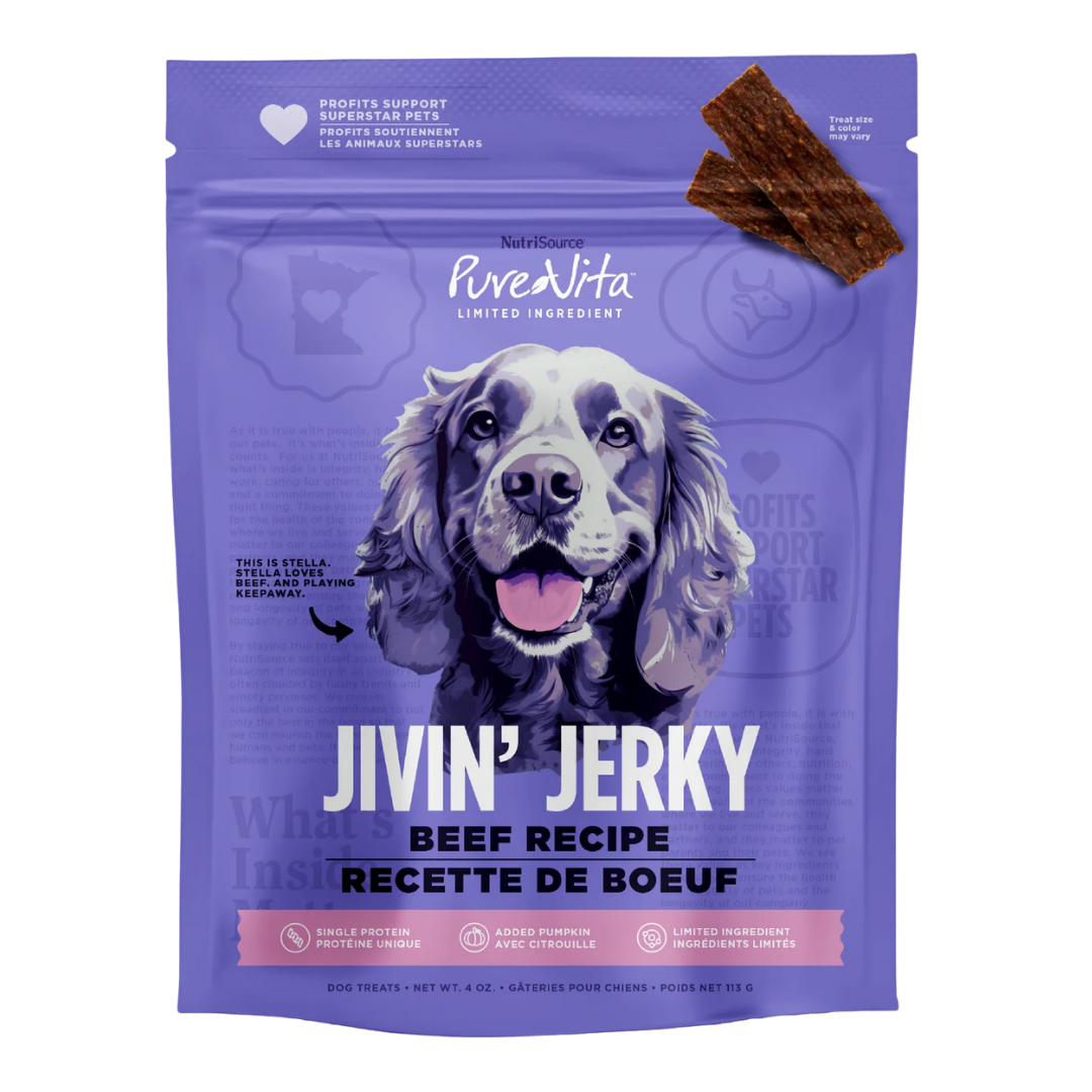 NutriSource PureVita Beef Jivin' Jerky