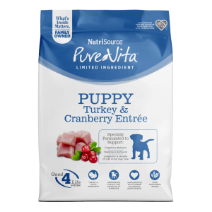Nutrisource PureVita Puppy Turkey & Cranberry Entrée