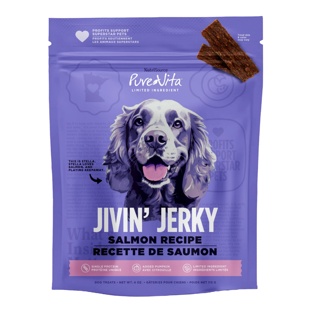 NutriSource PureVita Salmon Jivin' Jerky